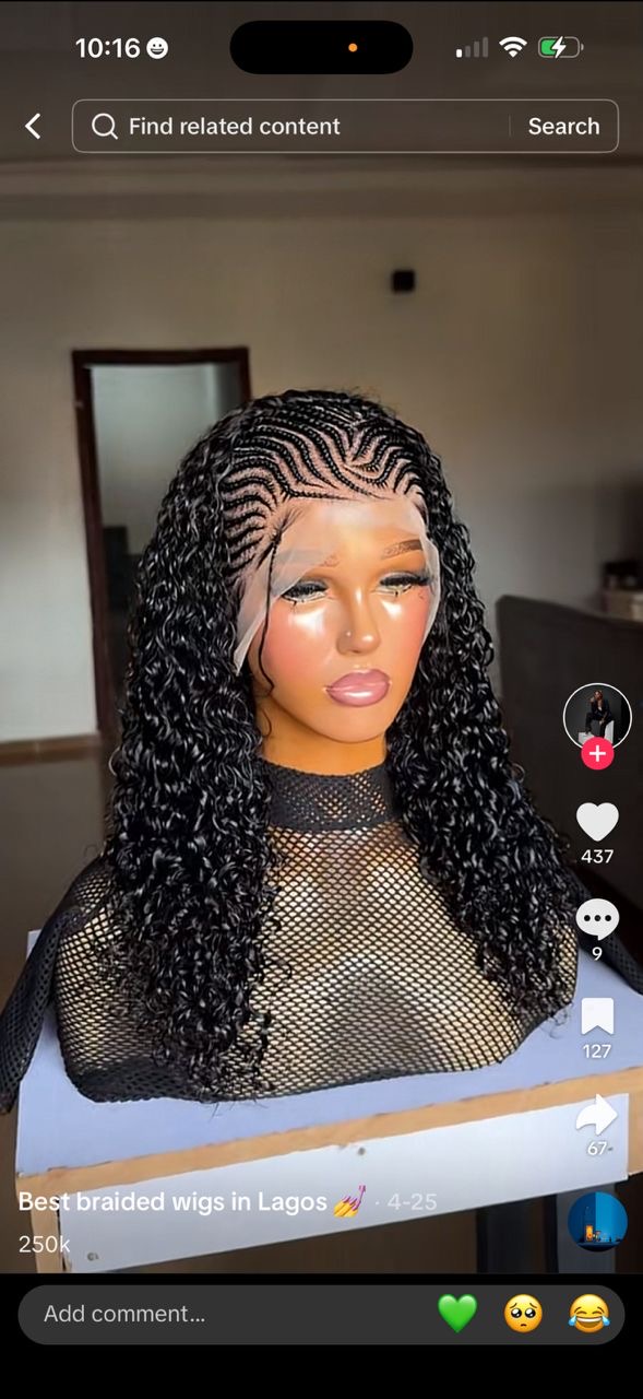 Prestyled bridal hair Lagos